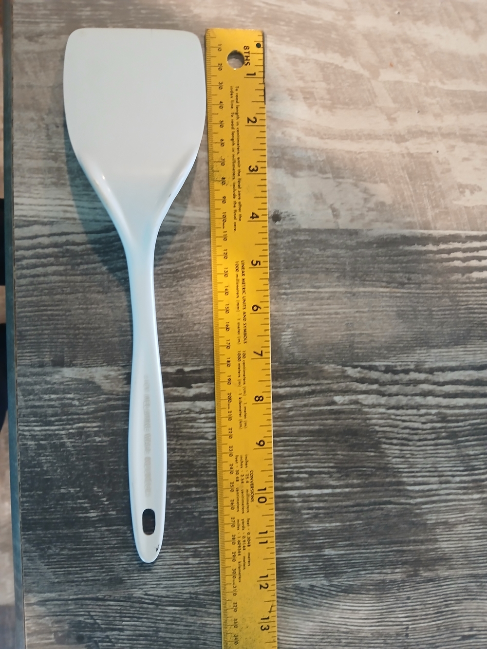 Vintage  Melamine Ware 11” White Cream Spatula Turner Flipper MCM